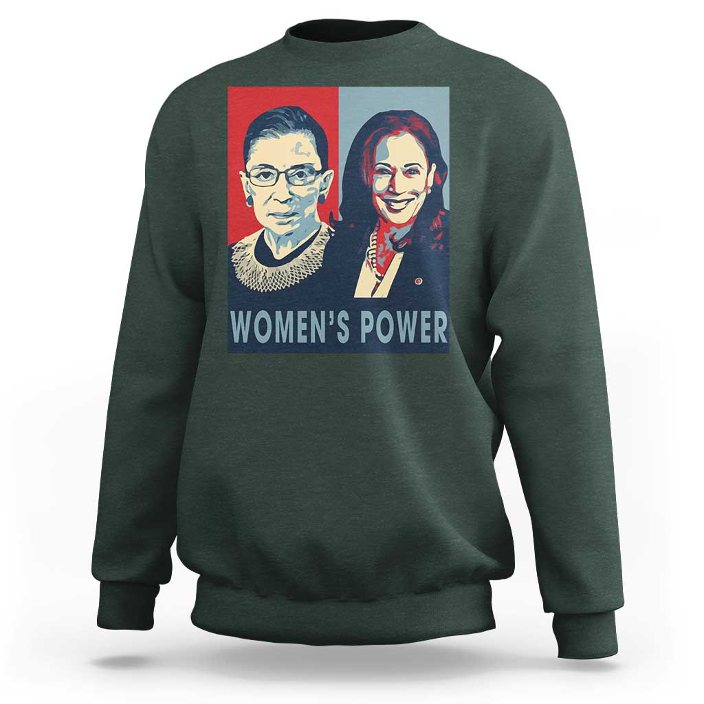 Women's Power Sweatshirt Ruth Harris Supporter Feminist Women's rights - Wonder Print Shop
