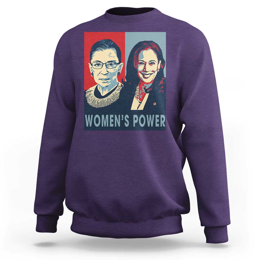 Women's Power Sweatshirt Ruth Harris Supporter Feminist Women's rights - Wonder Print Shop