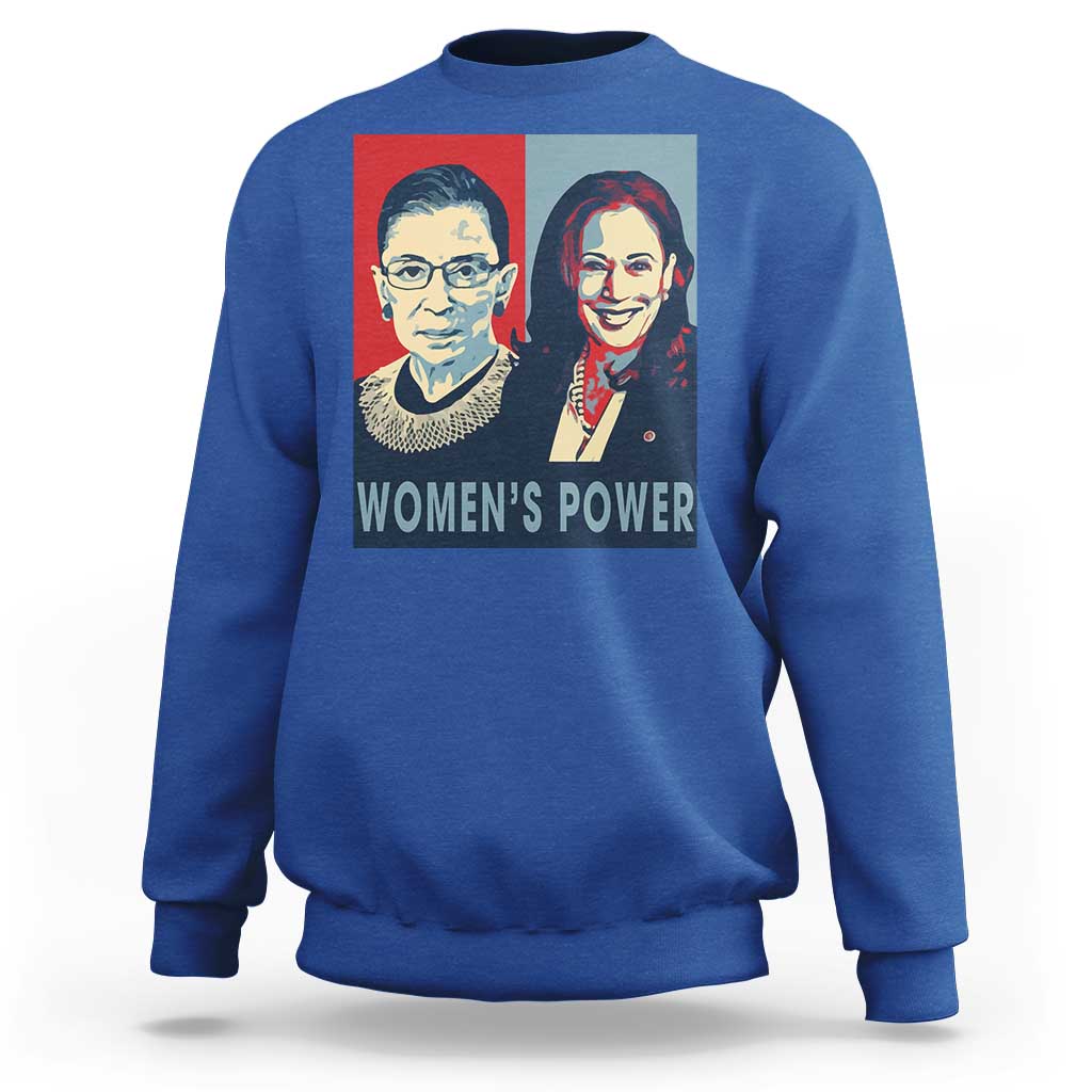 Women's Power Sweatshirt Ruth Harris Supporter Feminist Women's rights - Wonder Print Shop