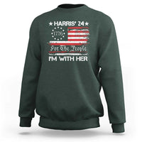 Harris'24 For The People I'm With Her Sweatshirt Vintage Betsy American Flag 2024 Election - Wonder Print Shop