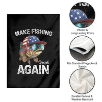 Funny Make Fishing Great Again Garden Flag Bass Fishing - Wonder Print Shop
