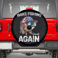 Funny Make Fishing Great Again Spare Tire Cover Bass Fishing - Wonder Print Shop