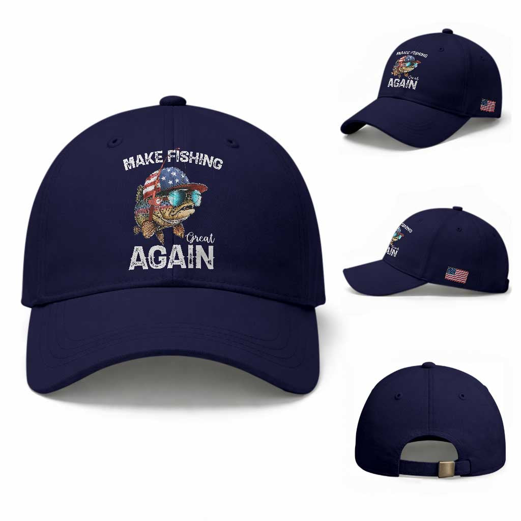 Funny Make Fishing Great Again Baseball Cap Bass Fishing