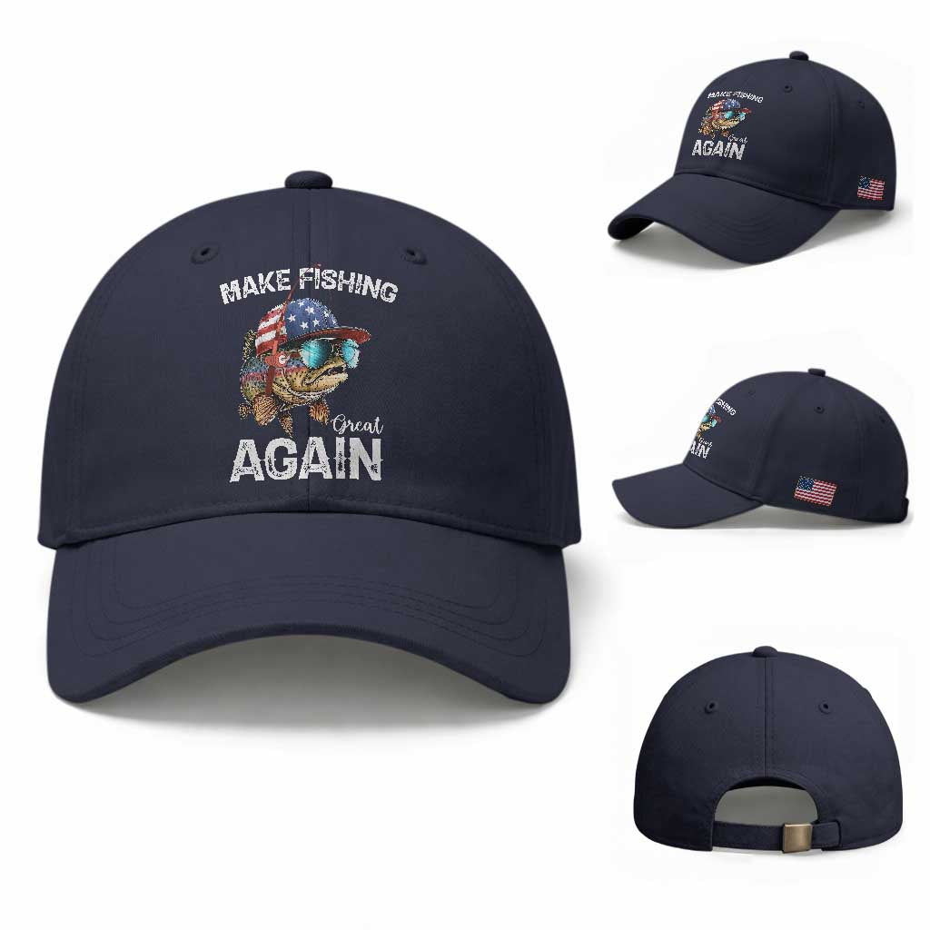 Funny Make Fishing Great Again Baseball Cap Bass Fishing