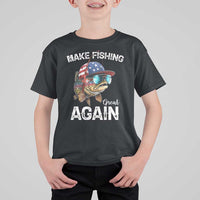 Funny Make Fishing Great Again T Shirt For Kid Bass Fishing - Wonder Print Shop