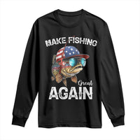 Funny Make Fishing Great Again Long Sleeve Shirt Bass Fishing - Wonder Print Shop