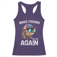 Funny Make Fishing Great Again Racerback Tank Top Bass Fishing - Wonder Print Shop