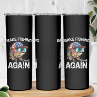 Funny Make Fishing Great Again Skinny Tumbler Bass Fishing - Wonder Print Shop