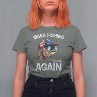 Funny Make Fishing Great Again T Shirt For Women Bass Fishing - Wonder Print Shop