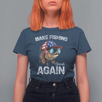 Funny Make Fishing Great Again T Shirt For Women Bass Fishing - Wonder Print Shop