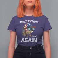 Funny Make Fishing Great Again T Shirt For Women Bass Fishing - Wonder Print Shop