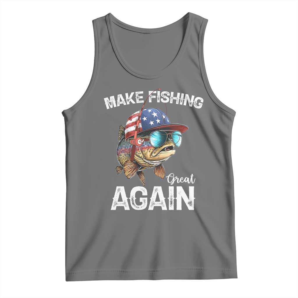 Funny Make Fishing Great Again Tank Top Bass Fishing - Wonder Print Shop