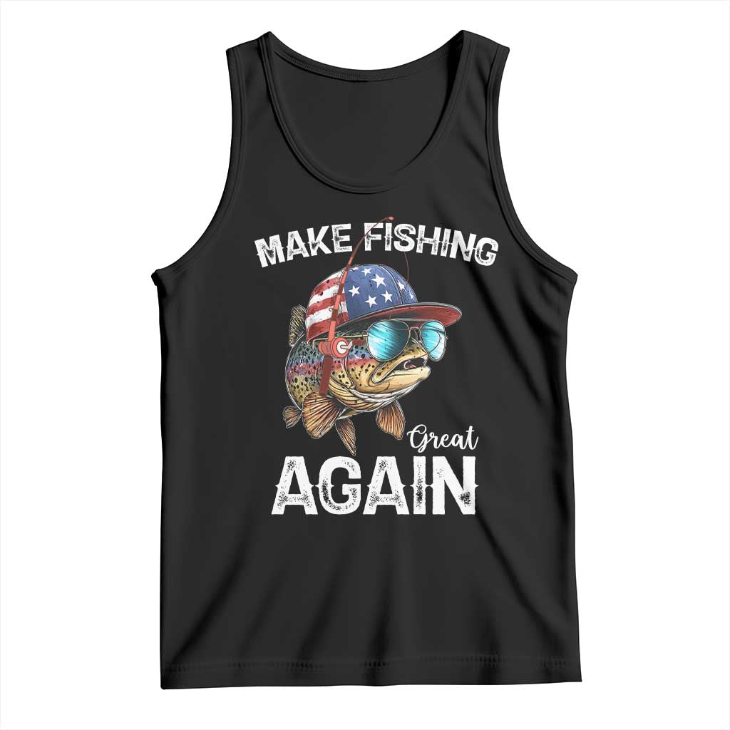 Funny Make Fishing Great Again Tank Top Bass Fishing - Wonder Print Shop