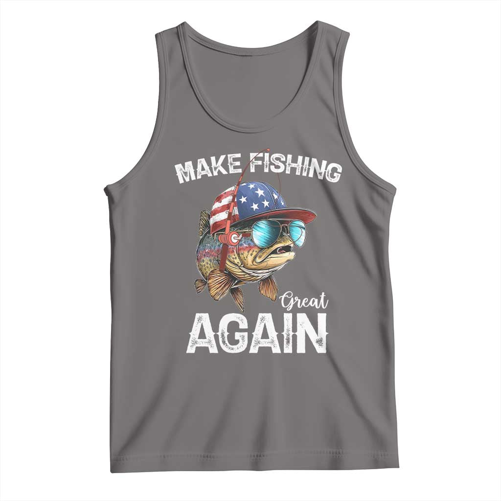 Funny Make Fishing Great Again Tank Top Bass Fishing - Wonder Print Shop