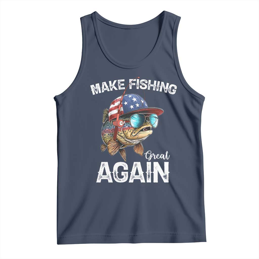 Funny Make Fishing Great Again Tank Top Bass Fishing - Wonder Print Shop