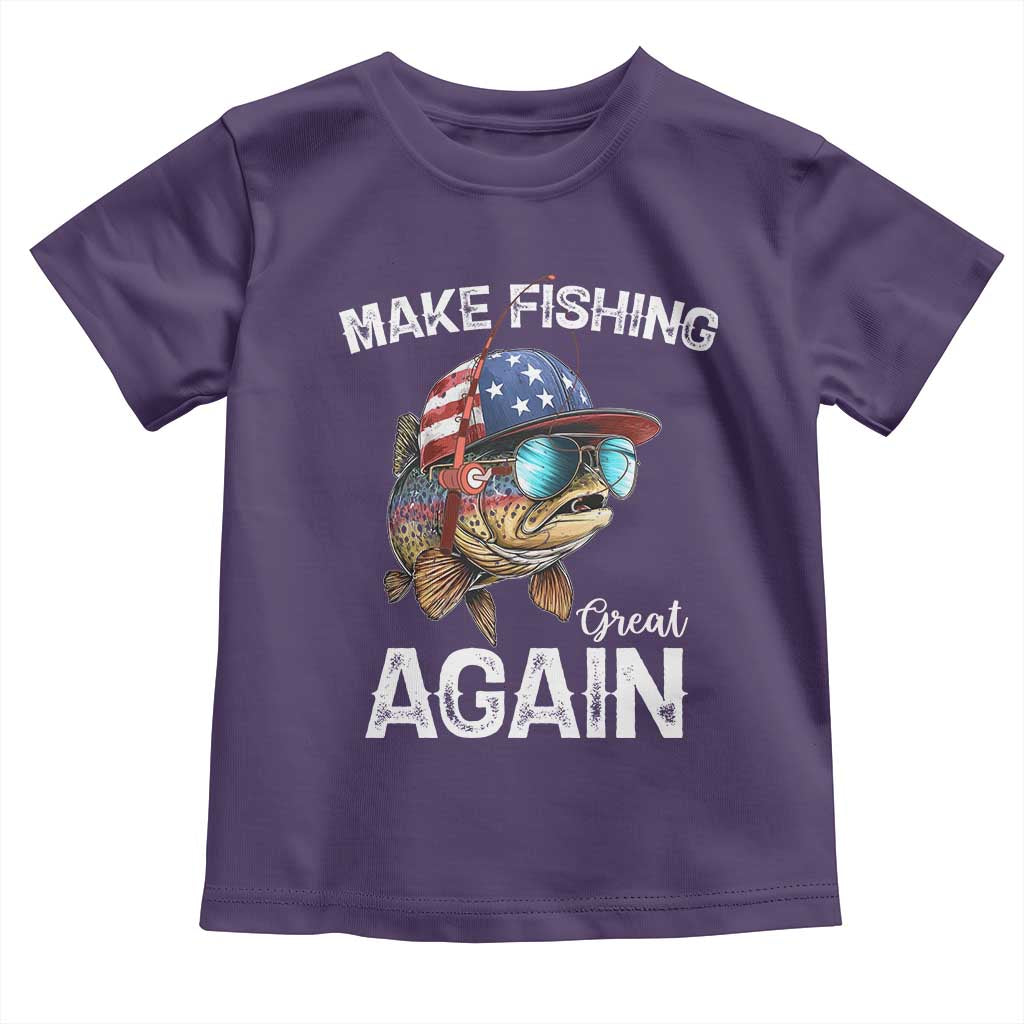 Funny Make Fishing Great Again Toddler T Shirt Bass Fishing - Wonder Print Shop