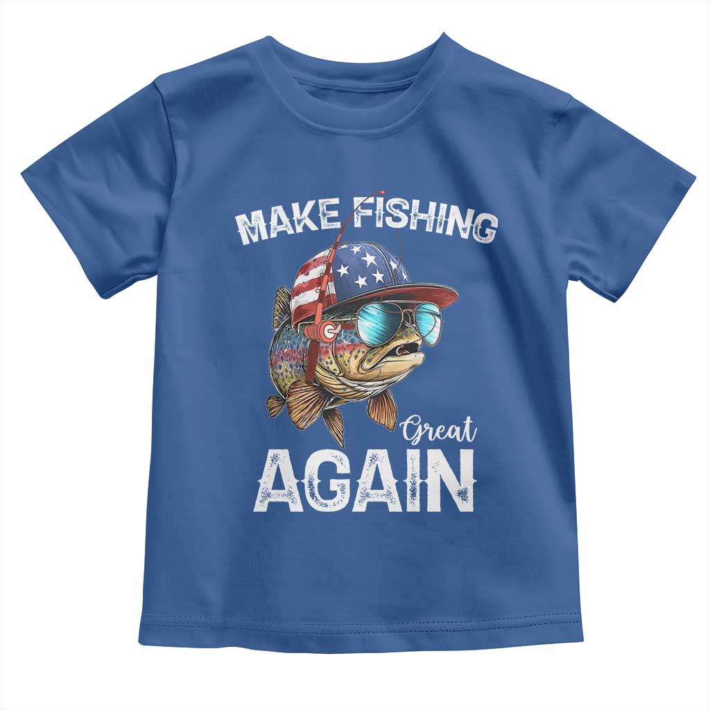 Funny Make Fishing Great Again Toddler T Shirt Bass Fishing - Wonder Print Shop