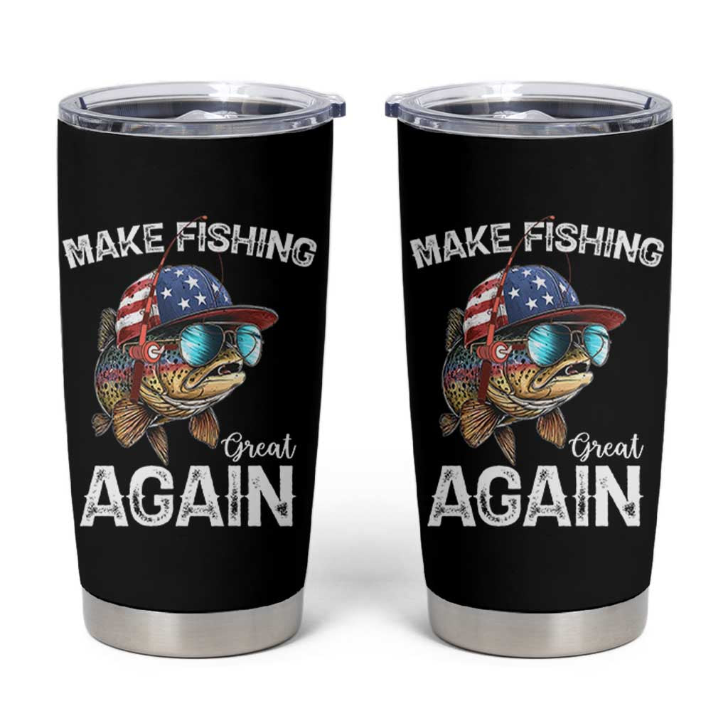 Funny Make Fishing Great Again Tumbler Cup Bass Fishing - Wonder Print Shop