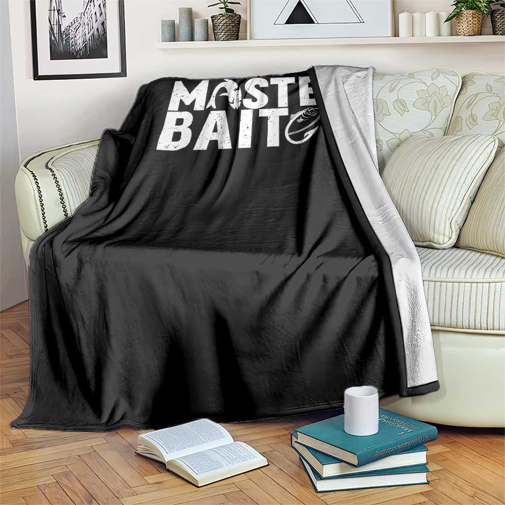 Funny Master Baiter Throw Blanket Fishing Fisherman Adult Jokes Father's Day - Wonder Print Shop