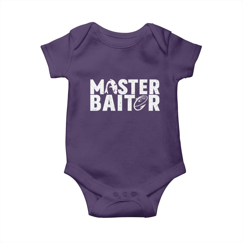 Funny Master Baiter Baby Onesie Fishing Fisherman Adult Jokes Father's Day - Wonder Print Shop