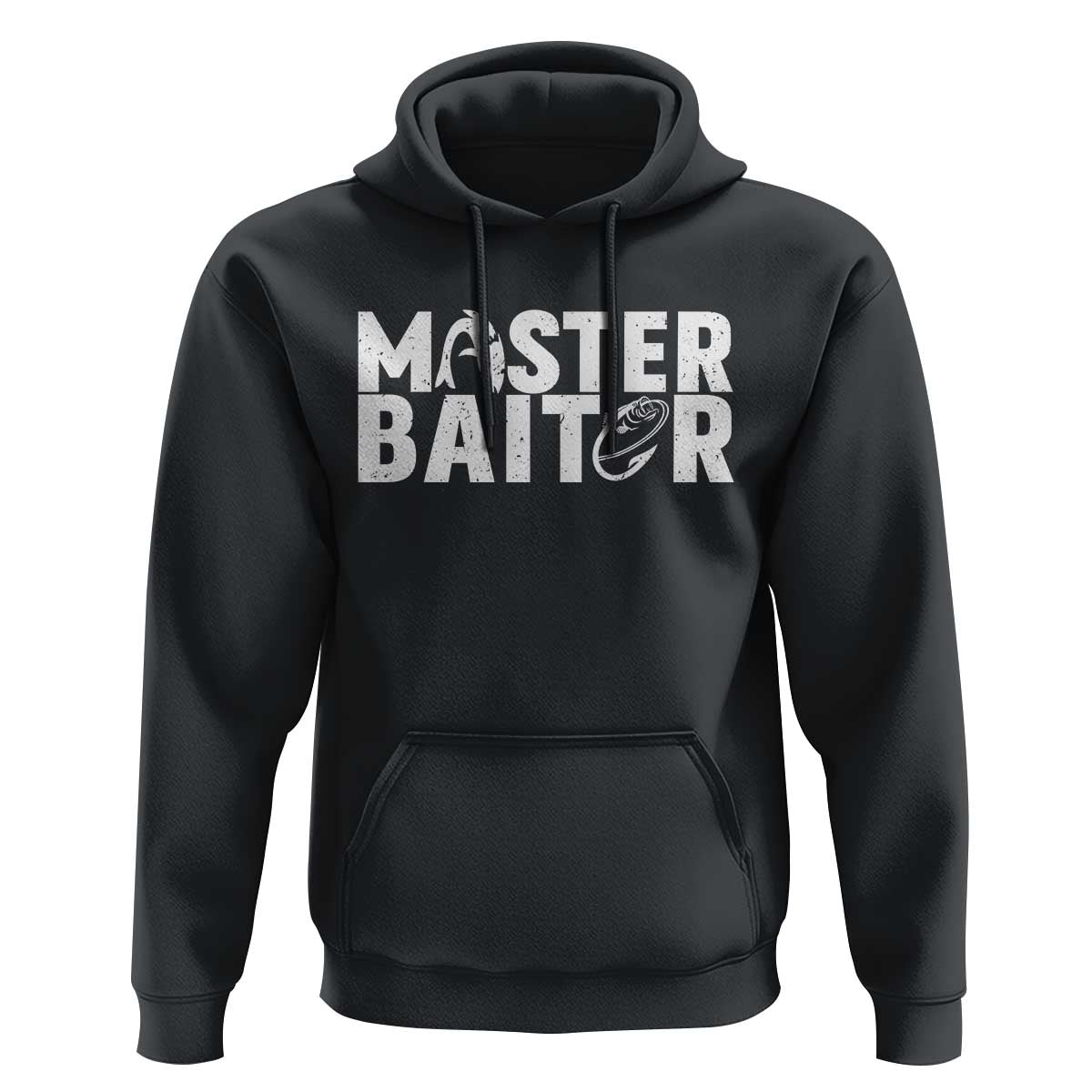 Funny Master Baiter Hoodie Fishing Fisherman Adult Jokes Father's Day - Wonder Print Shop