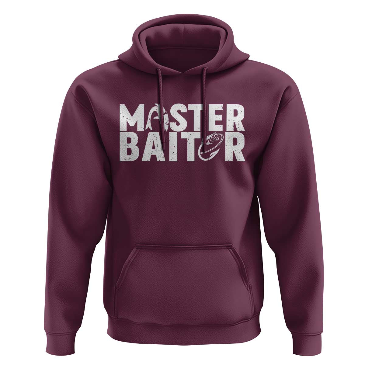 Funny Master Baiter Hoodie Fishing Fisherman Adult Jokes Father's Day - Wonder Print Shop
