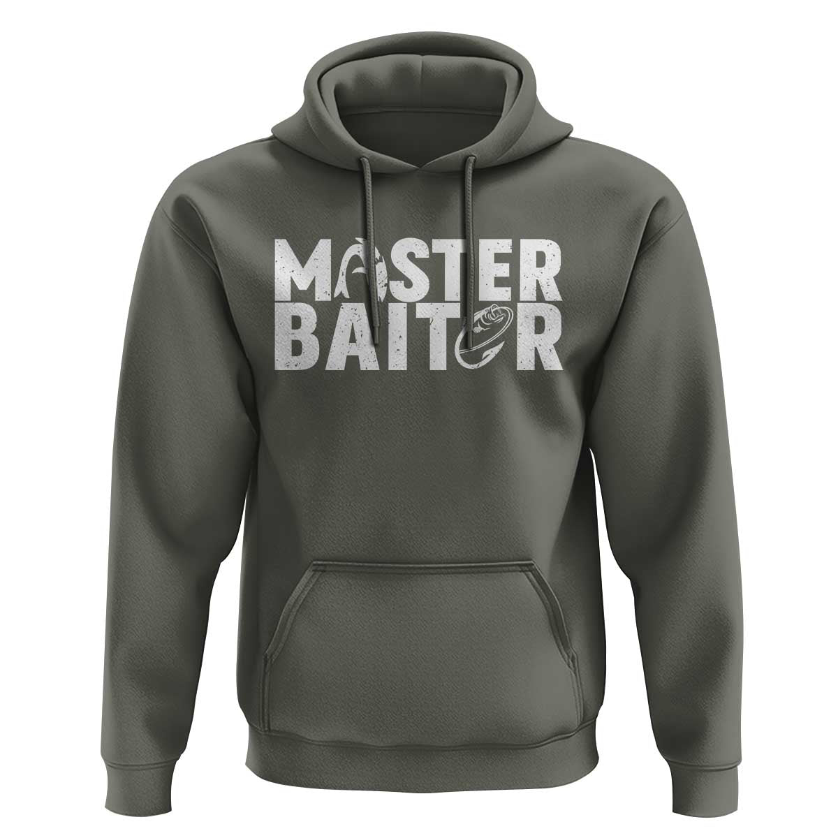 Funny Master Baiter Hoodie Fishing Fisherman Adult Jokes Father's Day - Wonder Print Shop