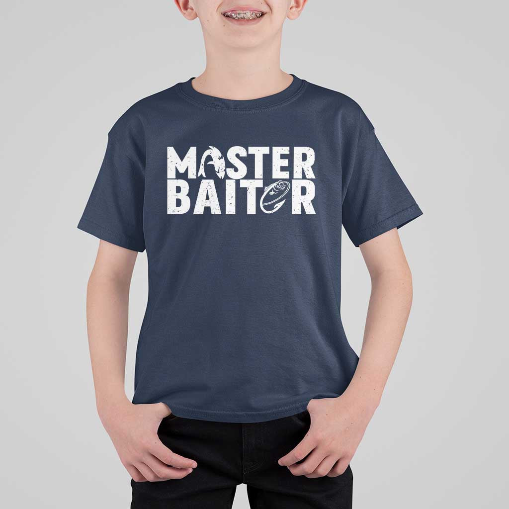 Funny Master Baiter T Shirt For Kid Fishing Fisherman Adult Jokes Father's Day - Wonder Print Shop