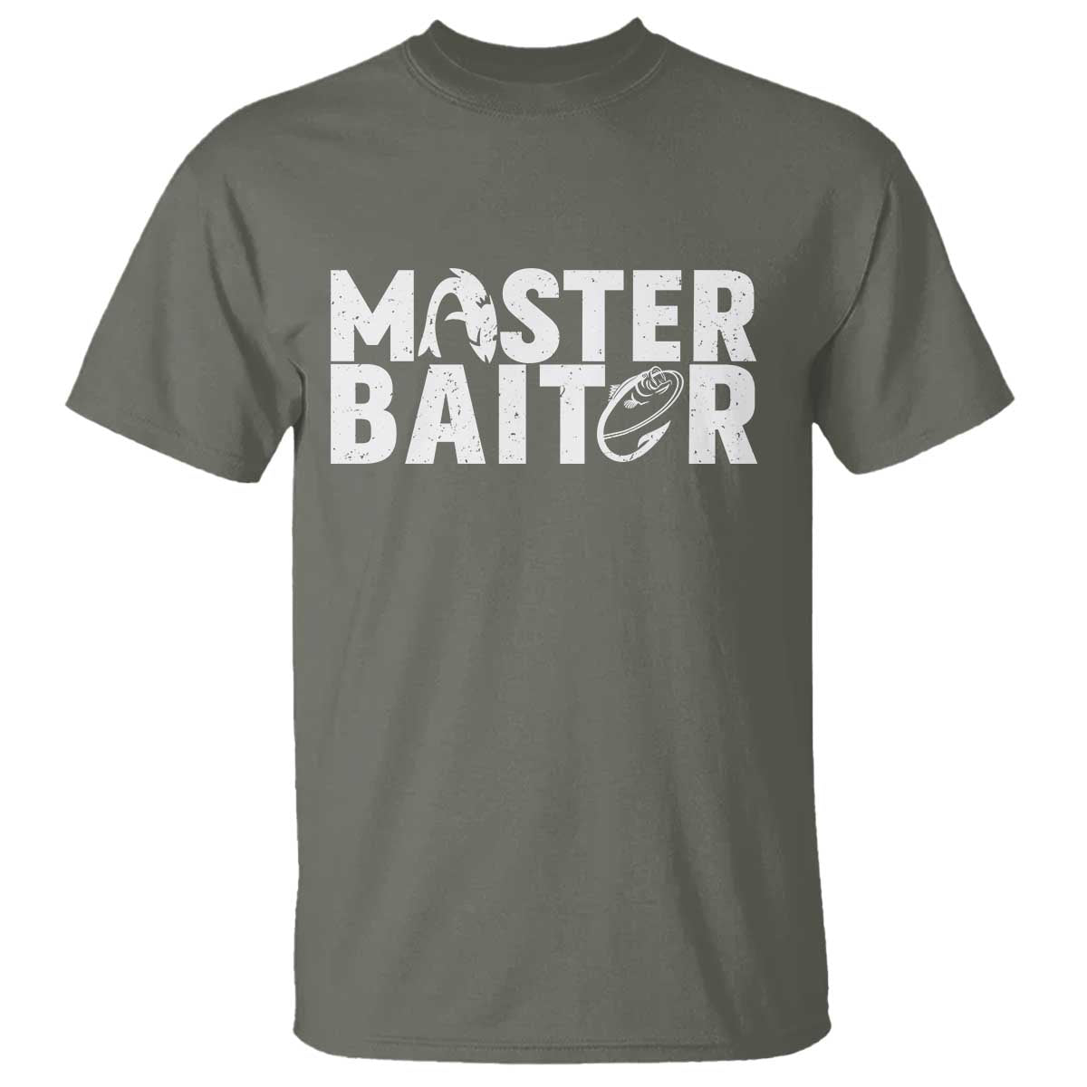 Funny Master Baiter T Shirt Fishing Fisherman Adult Jokes Father's Day - Wonder Print Shop