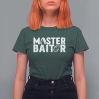 Funny Master Baiter T Shirt For Women Fishing Fisherman Adult Jokes Father's Day - Wonder Print Shop