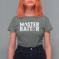 Funny Master Baiter T Shirt For Women Fishing Fisherman Adult Jokes Father's Day - Wonder Print Shop
