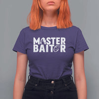 Funny Master Baiter T Shirt For Women Fishing Fisherman Adult Jokes Father's Day - Wonder Print Shop
