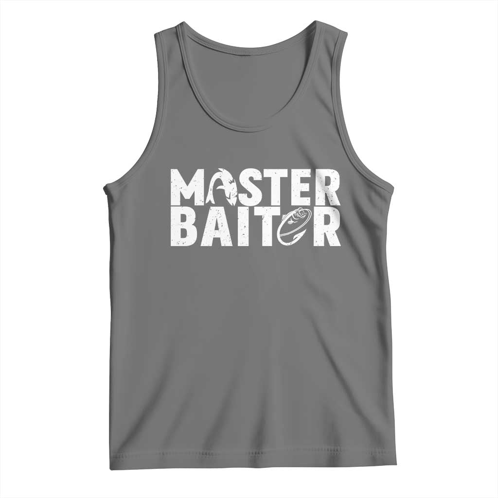 Funny Master Baiter Tank Top Fishing Fisherman Adult Jokes Father's Day - Wonder Print Shop