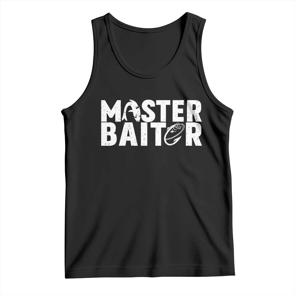 Funny Master Baiter Tank Top Fishing Fisherman Adult Jokes Father's Day - Wonder Print Shop