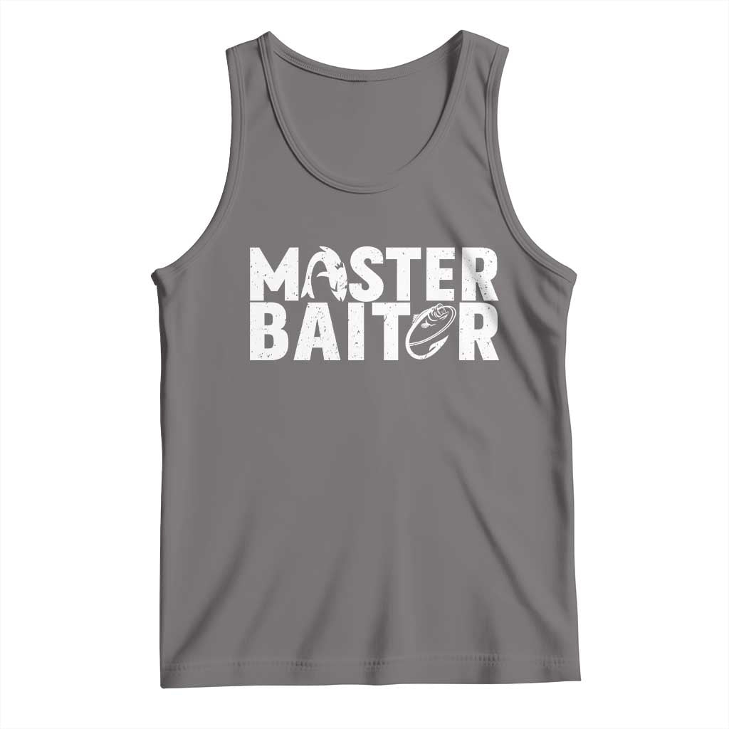 Funny Master Baiter Tank Top Fishing Fisherman Adult Jokes Father's Day - Wonder Print Shop