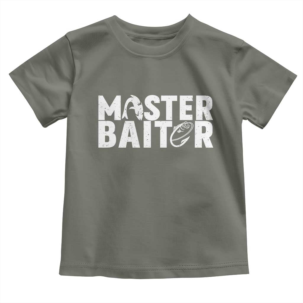 Funny Master Baiter Toddler T Shirt Fishing Fisherman Adult Jokes Father's Day - Wonder Print Shop