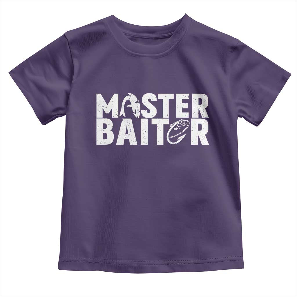 Funny Master Baiter Toddler T Shirt Fishing Fisherman Adult Jokes Father's Day - Wonder Print Shop