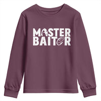 Funny Master Baiter Youth Sweatshirt Fishing Fisherman Adult Jokes Father's Day - Wonder Print Shop