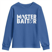 Funny Master Baiter Youth Sweatshirt Fishing Fisherman Adult Jokes Father's Day - Wonder Print Shop