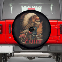 Indian American Rider Spare Tire Cover Respect The Native Chief Native American Motorcycle - Wonder Print Shop