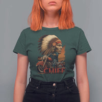 Indian American Rider T Shirt For Women Respect The Native Chief Native American Motorcycle - Wonder Print Shop