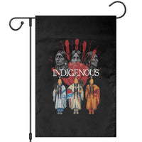 Native American Indigenous Women MMIW Red Hand Indian Garden Flag - Wonder Print Shop