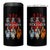 Native American Indigenous Women MMIW Red Hand Indian 4 in 1 Can Cooler Tumbler - Wonder Print Shop