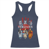 Native American Indigenous Women MMIW Red Hand Indian Racerback Tank Top - Wonder Print Shop