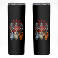 Native American Indigenous Women MMIW Red Hand Indian Skinny Tumbler - Wonder Print Shop