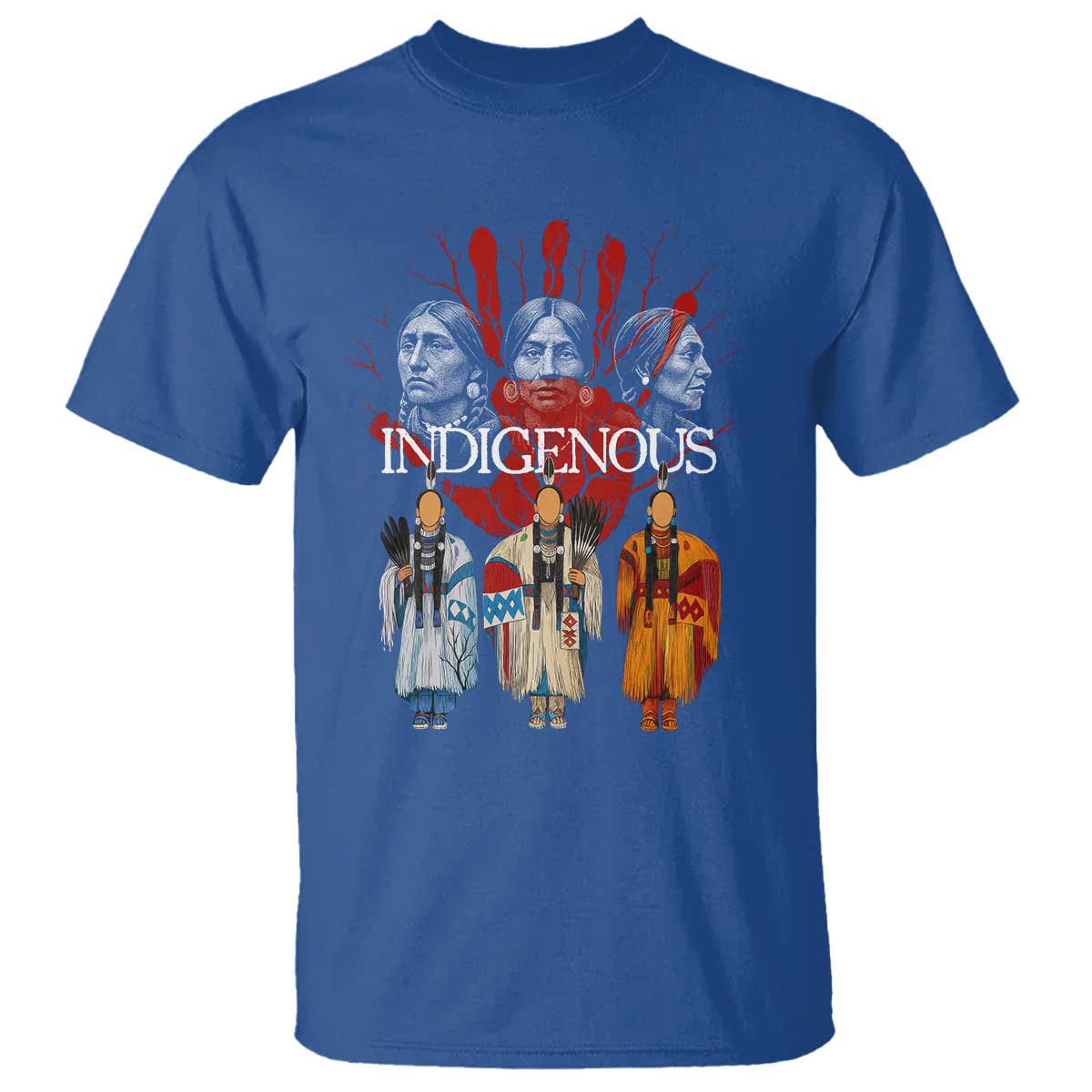 Native American Indigenous Women MMIW Red Hand Indian T Shirt - Wonder Print Shop