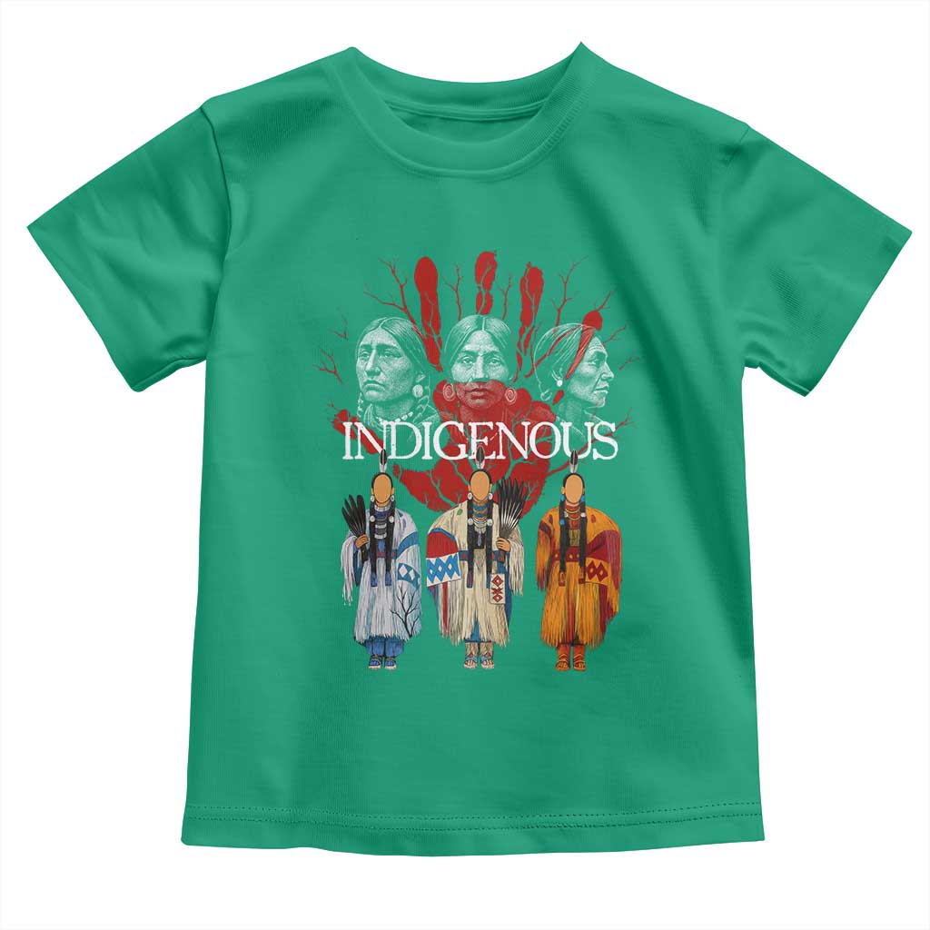 Native American Indigenous Women MMIW Red Hand Indian Toddler T Shirt - Wonder Print Shop