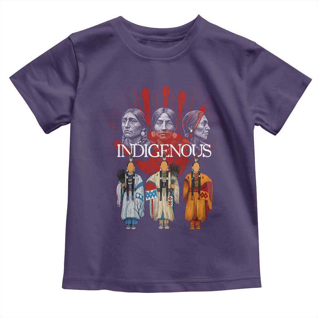 Native American Indigenous Women MMIW Red Hand Indian Toddler T Shirt - Wonder Print Shop