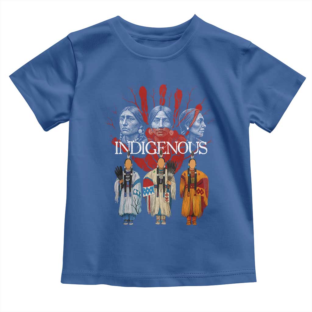 Native American Indigenous Women MMIW Red Hand Indian Toddler T Shirt - Wonder Print Shop
