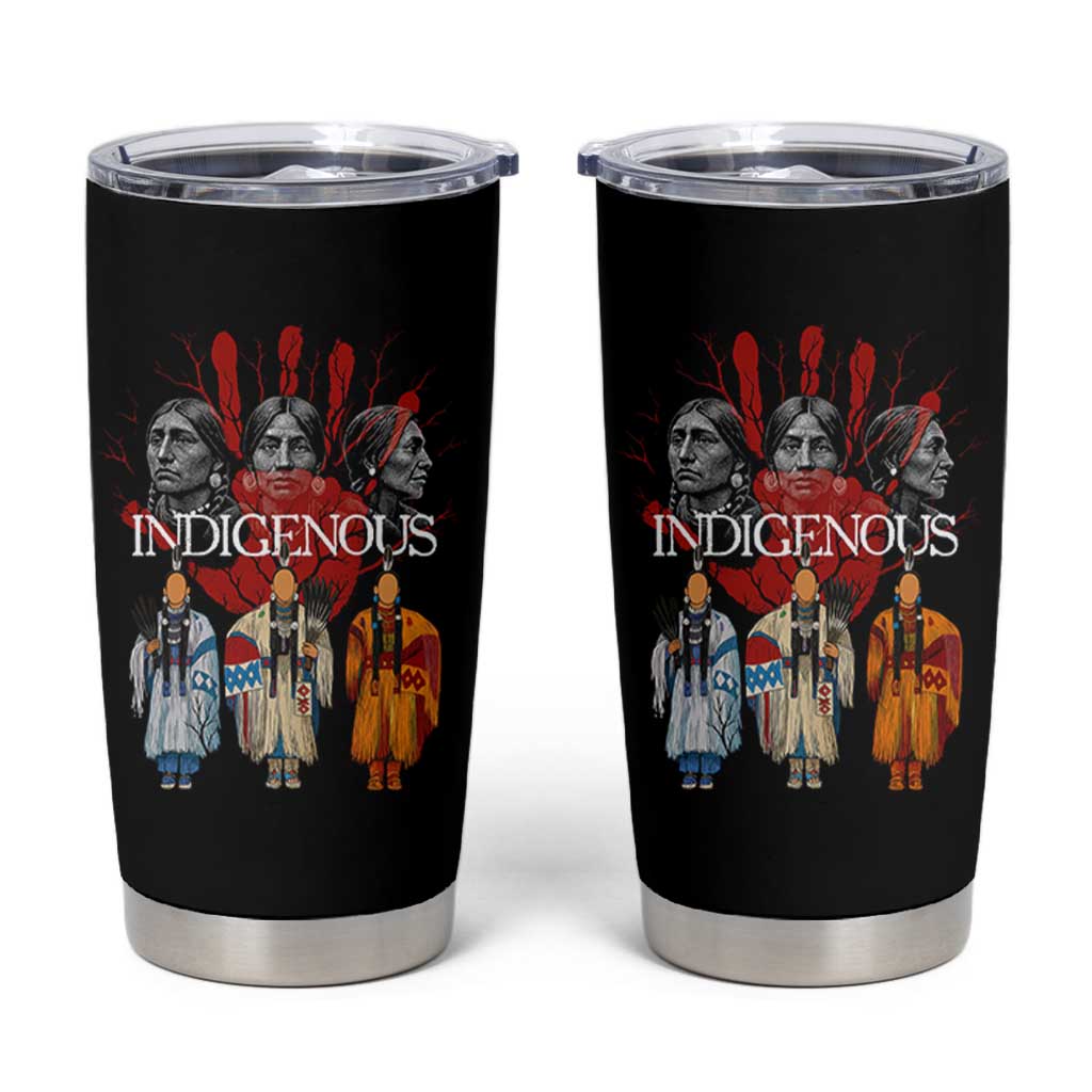 Native American Indigenous Women MMIW Red Hand Indian Tumbler Cup - Wonder Print Shop